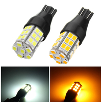 1pcs t15 LED voiture sauvegarde feux de recul côté marqueur ampoule lampe dc 10-24v jaune / blanc