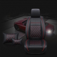 1pcs Universel À La Mode En Cuir PU Full Surround Siège De Voiture Couverture Appui-Tête Taille Soutien Pad
