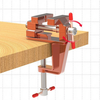 1PCS Upgraded Mini Aluminum Alloy Bench Table Clamp-on Vise Clamp Fixed Tool for Woodworking / Metalworking / Cutting Co