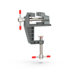 1PCS Upgraded Mini Aluminum Alloy Bench Table Clamp-on Vise Clamp Fixed Tool for Woodworking / Metalworking / Cutting Co