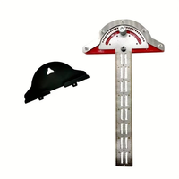 1PCS Woodworking Edge Ruler Protractor Angle Detector Vernier Caliper Measuring Tool Woodworking Tools 10inch/15inch/20i