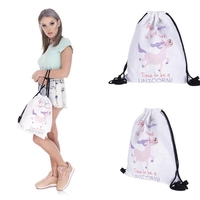 1 Pcs De Stockage Sac Étanche 3D Bande Dessinée Cordon Cordon Vêtements Sac Voyage Camping Sac