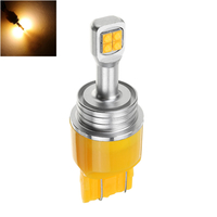 1PCS T20 7443 7440 LED feux de clignotant de voiture inversant la lampe de lampoule de queue 40W 850LM jaune
