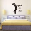 1PCVenteChaudePapierPeint Ball Est Vie Jeu Basket Sport Sticker Mural pour Enfants Chambre