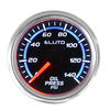 2 `` 52mm 0-140PSI jauge de pression dhuile LED bleue compteur de voiture automatique de visage noircapteur