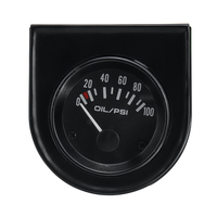 2 `` 52mm universel voiture pointeur noir température dhuile température compteur capteur jauge LED