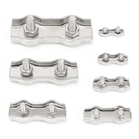 2-10mm 304 collier de câble de pince de câble métallique duplex dacier inoxydable