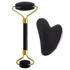 2-3X Naturel Guasha Facial Jade Roller Visage + Corps Gua Sha Conseil Masseur Outil Manuel Masseur
