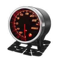 2 "52mm -30 ~ 30 PSI Turbo Boost Pressure Gauge Kit Meter 10 Color LED