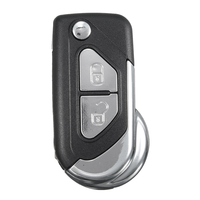 2 boutons plaquage remote key fob coque w / uncut blade flip pour citroen ds3