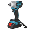 2 en 1 188VF 588N.m. Li-Ion Brushless Sans Fil Électrique Clé 1/2" Tournevis Perceuse 1/4" Avec 1/2 Batterie & 4 Manchon