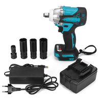 2 en 1 18V 588N.m. Li-Ion Brushless Électrique Sans Fil Clé 1/2" Tournevis Perceuse 1/4"