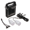 2-en-1 2W 6V panneau solaire Camping lumière énergie solaire projecteur grande capacité banque dalimentation Mobile