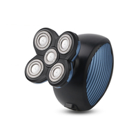 2 en 1 5 têtes rasoir électrique rotatif Portable Rechargeable tête chauve rasoir barbe tondeuse