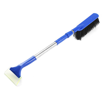 2 en 1 brosse à neige rétractable avec outils de pelle de déneigement de grattoir de glace