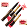 2 en 1 double lèvre Rouge à lèvres bouche Lip Liner maquillage hydratant lèvres longue durée