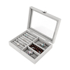 2 en 1 détachable Portable bijoux cosmétique étui de rangement organisateur affichage bijoux boîte de montre
