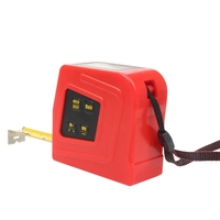 2-en-1 LCD ruban à mesurer numérique à affichage 5 m outils de mesure à ruban de distance