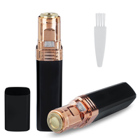 2 en 1 LED épilateur facial tondeuse à sourcils indolore épilateur visage jambe bras rasoir