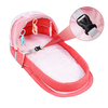2-en-1 lit de couchage pliant pour bébé lit de voyage pour bébé avec moustiquaire