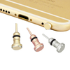 2-en-1 Metal Dust Plug Écouteur Port Sim Carte Eject Pin Aiguille Pour iPhone 6 Smartphone Android