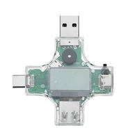 2 en 1 Multifonctionnel Type-c USB Testeur de Sécurité PD Power Tester Voltmètre Ampèremètre Capacité Impédance Températ