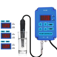 2 en 1 numérique PH ORP Redox contrôleur moniteur moniteur de qualité de leau testeur BNC Type sonde électrode remp