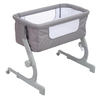 2-en-1 Portable Sideway Baby Berceau Réglage de la hauteur Infans Stitching Bed Lit amovible