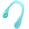 2 en 1 USB Portable Hang Neck Fan Air Cooler 3 Spees Mini climatiseur électrique réglable avec LED lumière