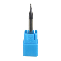 2 flutes radius boule enrobée coupe- fraise en bout de nez en acier tungstène 0.5mm