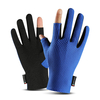 2 gants de scooter de moto de pêche en soie de glace de glace antiglisse de doigt imperméable respirant