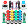 2 joueurs LED Kits de bricolage darcade encodeur USB vers PC Joystick + commutateur de boutons darcade led pou
