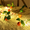 2 M LED Chaîne de Lumière Artificielle Orange Rotin Tournesol Vert Vignes Batterie Alimenté Fil De Cuivre Lampe Ins Cham