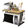 2 niveaux cuisine Baker Rack four à micro-ondes stand chariot de stockage étagère de poste de travail organisateur de bu