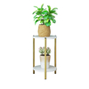 2 niveaux en bois plante fleur présentoir étagère support bois rack maison jardin décor