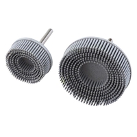 2 ou 3 pouces en caoutchouc à poils effilés Disque de forage Brosse Fixation Disque débavurage Brosse