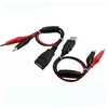 2 paires DANIU Clips USB Fil de crocodile Mâle / Femelle vers USB Testeur Détecteur Tension CC Mètre Ampèremètre Capacit