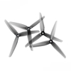 2 paires HQProp 6X2.5X3 Hélice à 3 pales en polycarbonate gris clair pour drone FPV Racing RC