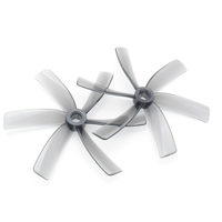 2 paires HQProp Duct-75MMX6 75mm 3 "hélice grise à 6 pales pour FPV Racing Drone Cinewhoop