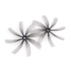 2 paires HQProp Duct-89MMX8 89mm 8 lames gris CW CCW Poly Carbonate pour Cinewhoop FPV Racing Drone