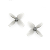 2 paires HQProp Micro Whoop Hélice 40MMX4 Gris (2CW + 2CCW) -Poly Carbonate-1.5MM Arbre pour FPV Racing RC Drone