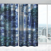 2 panneaux 3D Pringting Blackout Rideaux de fenêtre écrans rideaux thermiques pour chambre à coucher de salle détud