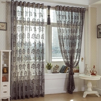 2 panneaux respirant Voile voilages voilages chambre balcon transmission de la lumière fenêtre criblage