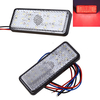 2 pc 12v LED rectangle réflecteur clignotant feu de stop arrière pour moto camion saleté vélo universel
