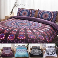 2 Pcs / 3 Pcs 3D Ensembles De Literie De Style Bohème Confort Literie Respirante Housse de Couette Taie doreiller T