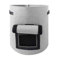 2 Pcs 10 Gallon 37L Gris Clair Pomme De Terre Plantation Sac Pot Planteur Récipient À Légumes De Plus En Plus Jardin