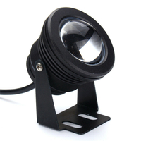 2 pcs 10 W Noir Marine Yacht RV Lampe de Courtoisie Sous-Marine Bleu Clair LED Projecteur IP68