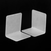2 pcs 100x100x80x3mm Acrylique Transparent Bookends L-en forme de Bookends Organisateur Stand Pour École De Bureau