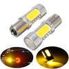 2 pcs 1156 BAU15S PY21W 7.5W LED Éclairage de voiture clignotant feux de recul de lampe ampoule ambre 12V