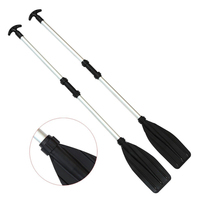 2 PCS 133 cm En Aluminium Amovible Flotteur À Flot Avirons Pagaies Marine Bateau Kayak Raft Canoë